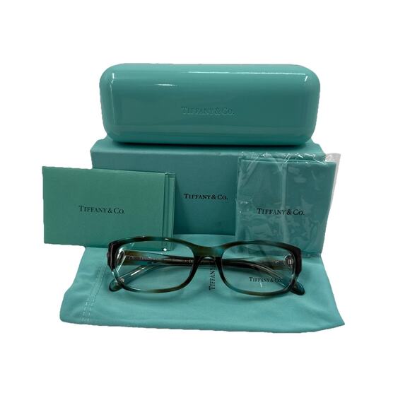 Tiffany & Co Eyeglasses TF 2065B 8124 Ocean Turquoise Case